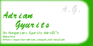 adrian gyurits business card